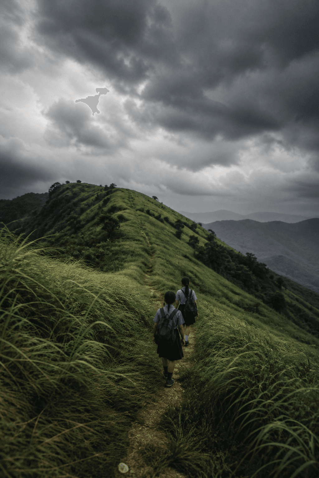 A cinematic scene on a Mizoram ridge